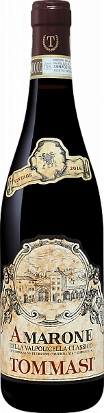 Вино Tommasi Amarone della Valpolicella DOCG Classico 2016 г. 0.75 л