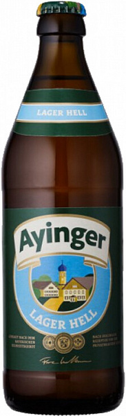 Пиво Ayinger Lager Hell Glass 0.5 л