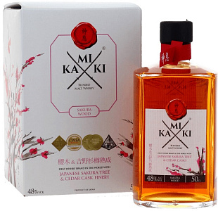 Виски Kamiki Sakura Wood Blended Malt 0.5 л Gift Box