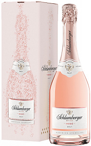 Розовое Брют Игристое вино Schlumberger Rose Brut Klassik 0.75 л в подарочной упаковке