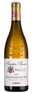 Белое Сухое Вино Chateauneuf-du-Pape Saintes Pierres de Nalys Blanc 2018 г. 0.75 л