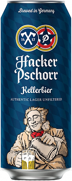 Пиво живое Hacker-Pschorr Kellerbier Can 0.5 л