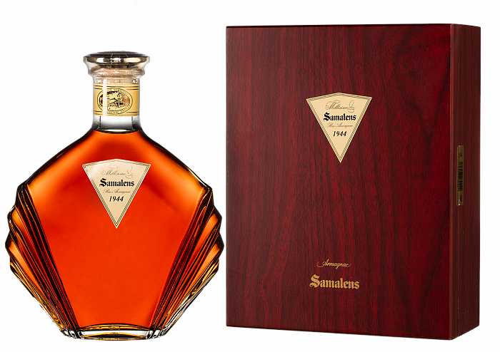 Арманьяк Samalens Millesime 1944 г. 0.7 л Gift Box Set 1 Decanter