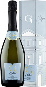 Игристое вино Asti Gaetano 0.75 л в подарочной упаковке