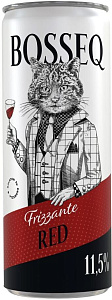 Красное Экстра брют Игристое вино Bosseq Frizzante Red Can 0.25 л