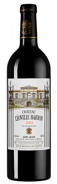 Вино Chateau Leoville-Barton 2001 г. 0.75 л