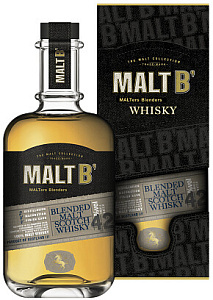 Виски Malt B Scotch Blended Malt 0.7 л Gift Box