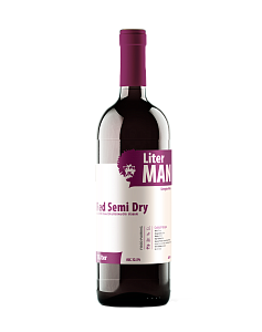Красное Полусухое Вино LiterMan Pirosmani 1 л