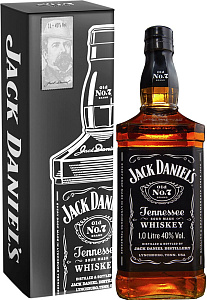 Виски Jack Daniel's Metal 1 л Gift Box