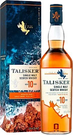 Виски Talisker 10 Years Old Single Malt Scotch Whisky 0.75 л в подарочной упаковке