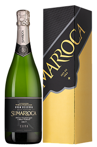 Белое Экстра брют Игристое вино Cava Sumarroca Brut Nature Gran Reserva 2017 г. 0.75 л Gift Box