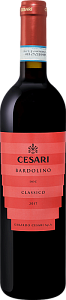Красное Полусухое Вино Cesari Bardolino DOC Classico 2019 г. 0.75 л
