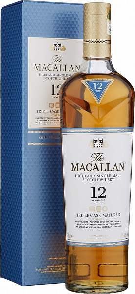 Виски Macallan Triple Cask Matured 12 Years Old 0.7 л Gift Box