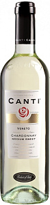 Белое Полусладкое Вино Canti Chardonnay Veneto IGT 0.75 л