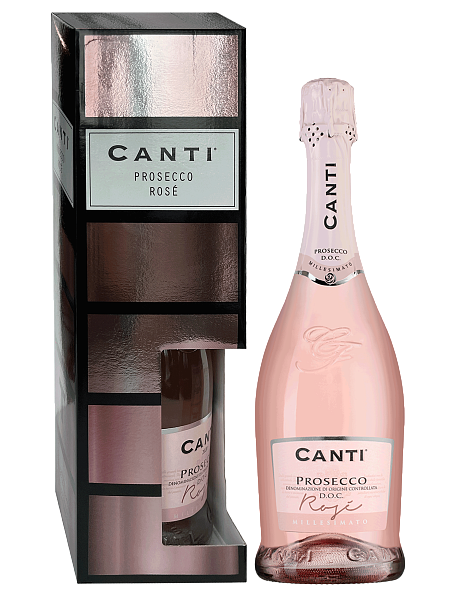Игристое вино Canti Prosecco Rose 2020 г. 0.75 л Gift Box