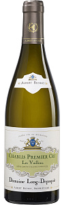 Белое Сухое Вино Chablis Premier Cru AOC Domaine Long-Depaquit Les Vaillons 2018 г. 0.75 л