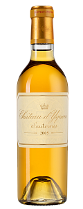 Белое Сладкое Вино Chateau d'Yquem 2005 г. 0.375 л
