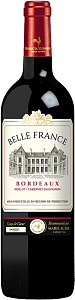 Красное Сухое Вино Belle France Bordeaux AOC Rouge 0.75 л