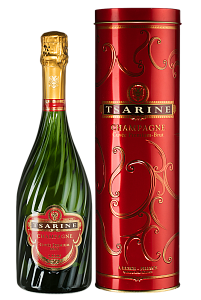 Белое Брют Шампанское Tsarine Cuvee Premium Brut 0.75 л Gift Box № 1