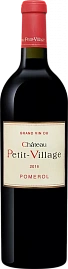 Вино Chateau Petit Village Pomerol AOC 2016 г. 0.75 л