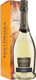 Игристое вино Sant'Orsola Prosecco Millesimato 0.75 л в подарочной упаковке