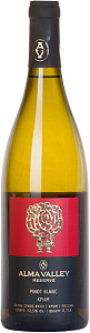 Белое Сухое Вино Pinot Blanc Reserve Alma Valley 2016 г. 0.75 л