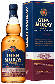 Виски Glen Moray Elgin Classic Cabernet Cask Finish Speyside Single Malt Scotch 0.7 л Gift Box