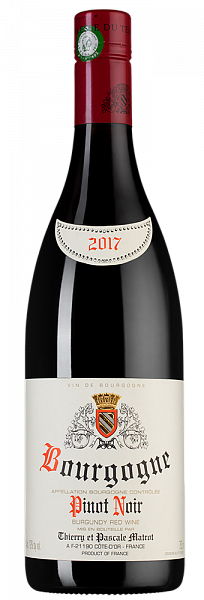 Вино Domaine Thierry et Pascale Matrot Bourgogne Pinot Noir 2017 г. 0.75 л