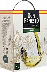 Белое Сухое Вино Don Ernesto Airen Dcoop 3 л Bag-in-box