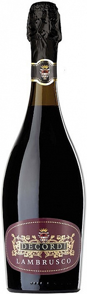 Игристое вино Decordi Rosso Lambrusco dell'Emilia 0.75 л