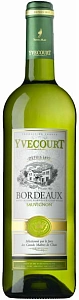 Белое Сухое Вино Yvecourt Bordeaux Sauvignon 0.75 л