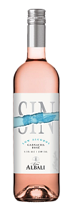 Розовое Полусухое Вино безалкогольное Vina Albali Garnacha Rose 0.75 л Blue Design