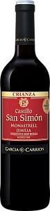 Красное Сухое Вино Castillo San Simon Monastrell Crianza Jumilla DO Garcia Carrion 0.75 л