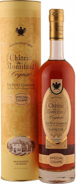 Коньяк Petite Champagne AOC Chateau de Montifaud Napoleon Cigare in gift box 0.7 л Gift Box