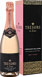 Розовое Брют Игристое вино Joseph Verdier Tresors de Loire Brut Rose Cremant de Loire 0.75 л Gift Box