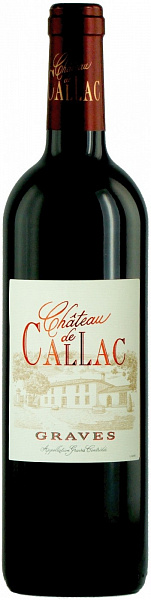 Вино Chateau de Callac Graves AOC 2017 г. 0.75 л