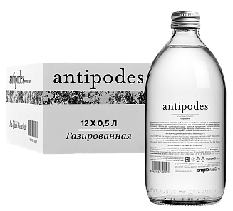 Вода газированная Antipodes Glass 0.5 л 24 шт.