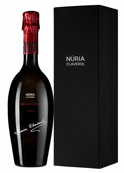 Игристое вино Cava Nuria Claverol Homenatge Extra Brut 2015 г. 0.75 л Gift Box