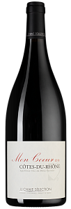 Красное Сухое Вино Cotes-du-Rhone Mon Coeur 2018 г. 1.5 л