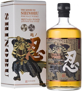 Виски Shinobu Pure Malt Mizunara Japanese Oak Finish 0.7 л в подарочной упаковке