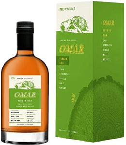Виски Omar Cask Strength Single Malt Virgin Oak 0.7 л Gift Box