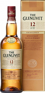 Виски The Glenlivet 12 Years Old Excellence 0.7 л Gift Box