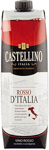 Красное Полусухое Вино Castellino Rosso 1 л Bag-in-box