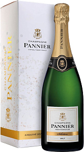 Белое Брют Шампанское Champagne Pannier Selection Brut 0.75 л в подарочной упаковке