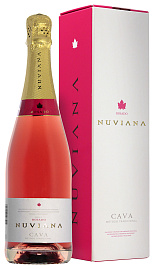Игристое вино Cava Nuviana Rosado 0.75 л Gift Box