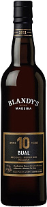 Белое Полусладкое Мадера Blandy's Bual Medium Rich 10 Years Old 0.5 л