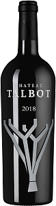 Красное Сухое Вино Chateau Talbot 2018 г. 0.75 л