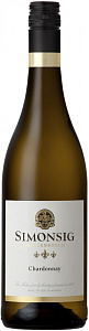 Белое Сухое Вино Simonsig Chardonnay 2019 г. 0.75 л