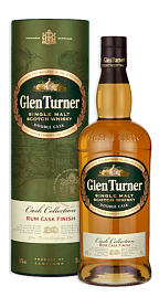 Виски Glen Turner Single Malt Scotch Whisky Rhum Cask Finish 0.7 л в подарочной упаковке