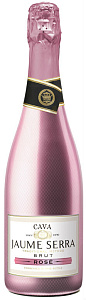 Розовое Брют Игристое вино Jaume Serra Brut Rose Cava DO 0.75 л